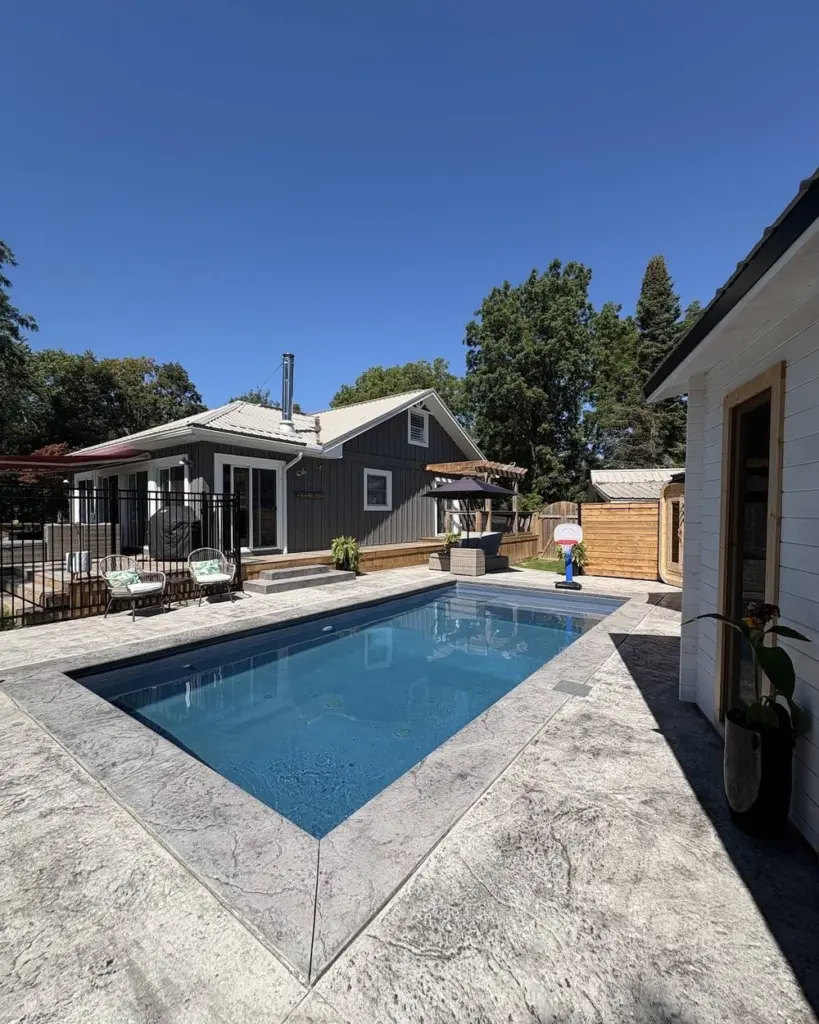 The finished pool